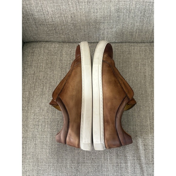 Magnanni Fiore Leather Slip On Sneakers Brown Size 13 - Picture 7 of 9